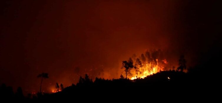Fogo em Aldeia Viçosa está descontrolado