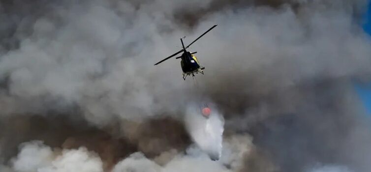 Fogo no concelho de Seia dominado