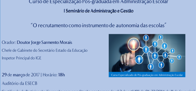 I Seminário de Administração e Gestão