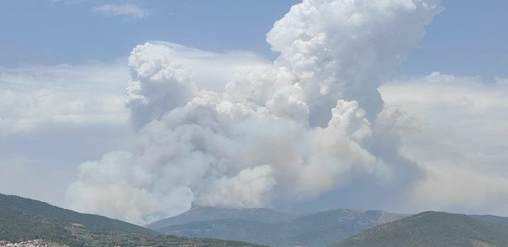 Incêndio evolui com violência e rapidez em direção a Gouveia