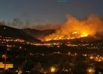 Incêndio na Covilhã continua ativo