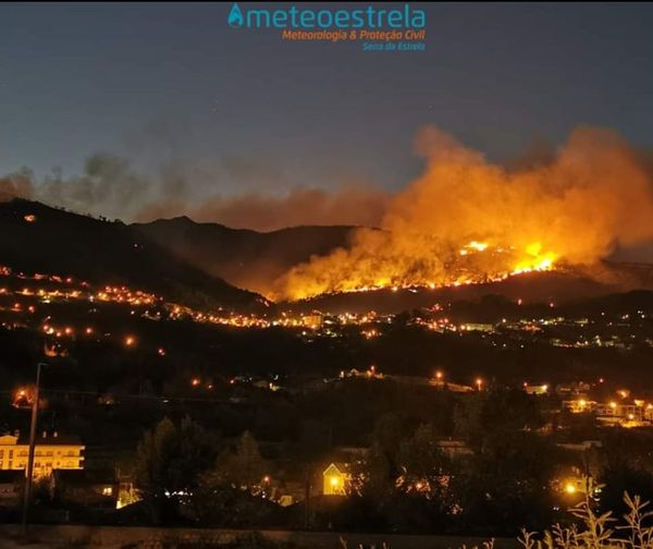 Incêndio na Covilhã continua ativo