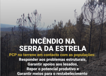 Incêndio na serra da Estrela