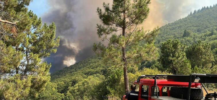Mais de 1500 operacionais combatem o incêndio da Covilhã