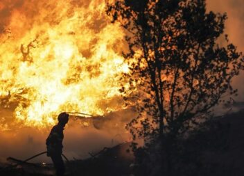 Mais de 250 operacionais combatem fogos em Tomar e Abrantes