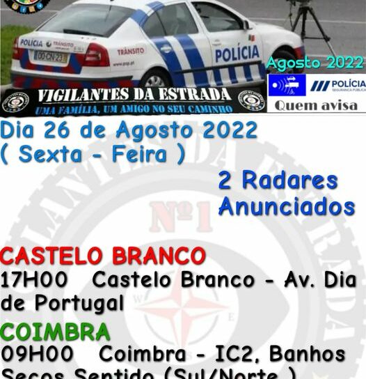 Radares anunciados