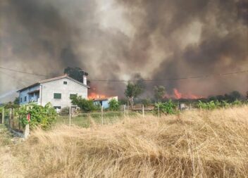 Seia foi atingida pelo fogo de Oliveira do Hospital