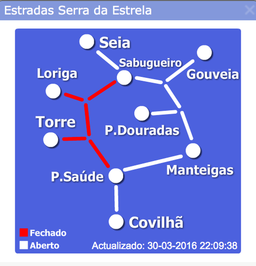 A neve já caí na Serra da Estrela e levou ao corte das estradas de acesso à Torr