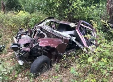 Bombeiro da Sertã em acidente aparatoso após embater em javali e capotar numa ra