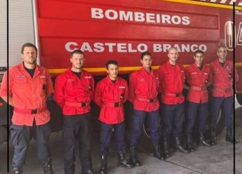 Bombeiros de Castelo Branco no Escadório da Humanidade em Braga