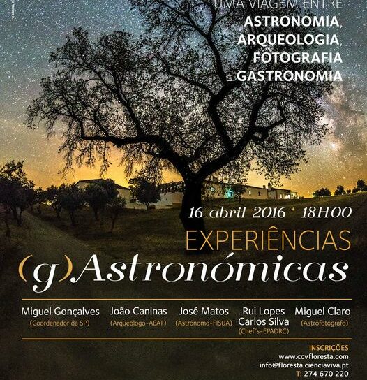 Céu do pinhal é mote para Experiências (g)Astronómicas