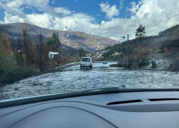 Chuva em Manteigas causa estragos