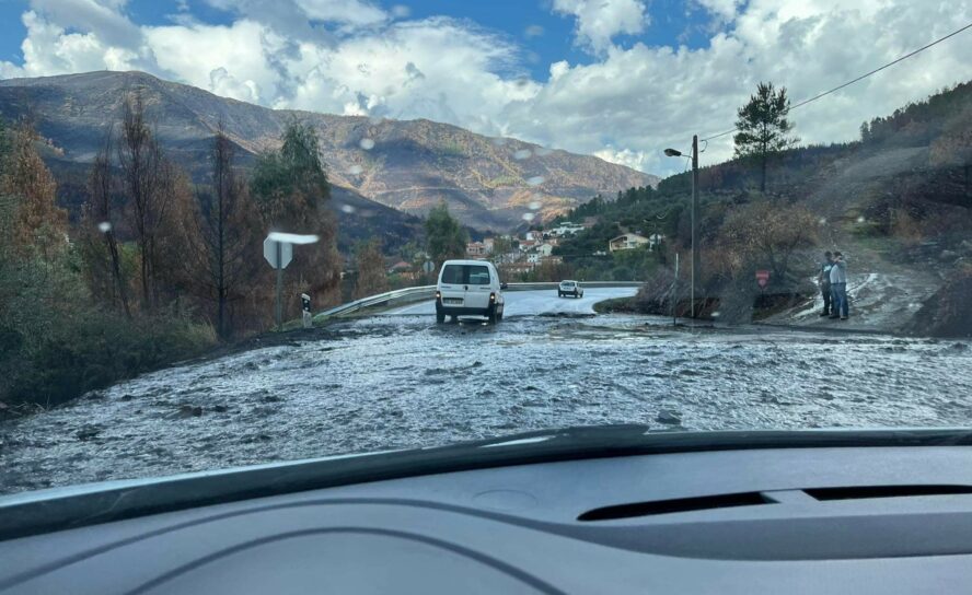 Chuva em Manteigas causa estragos