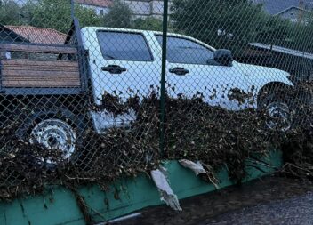Chuva provoca destruição em Manteigas