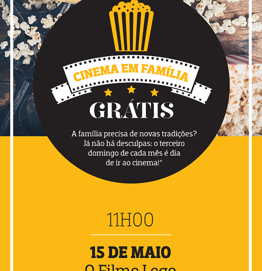 Cinema gratuito no Dia da Família
