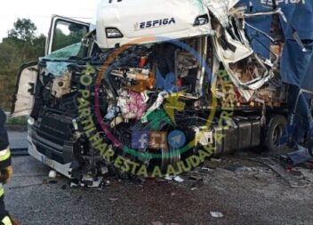 Colisão frontal entre dois camiões corta Estrada da Beira na Lousã: um dos ferid