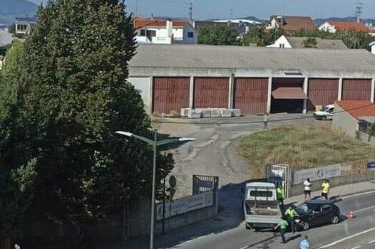 Colisão rodoviária no Fundão