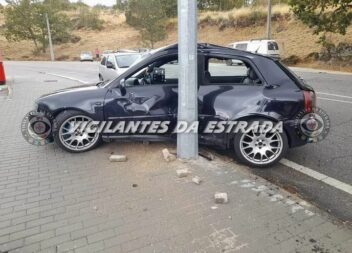 Despiste resulta em ferido ligeiro na Guarda