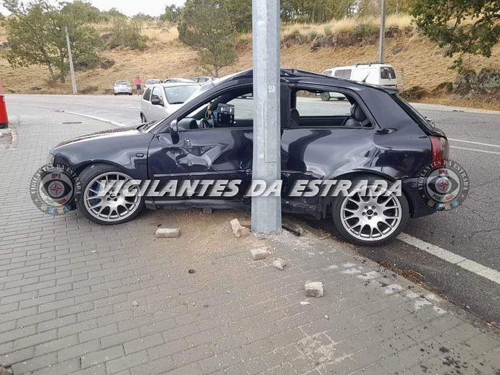 Despiste resulta em ferido ligeiro na Guarda
