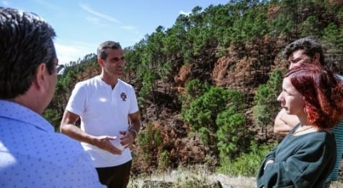 Ex-futebolista Pauleta visitou vítimas dos incêndios na Serra da Estrela: "Momen