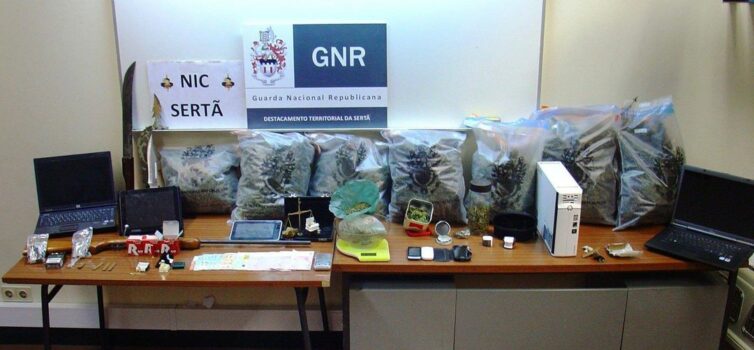 GNR apreende mais de 6kg de cannabis