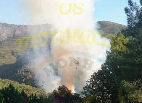 Incêndio com 3 Meios Aéreos em Souto Da Casa