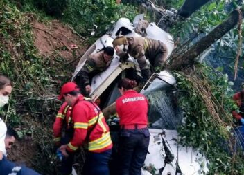 Piloto do helicóptero que caiu está "estável" nos cuidados intermédios