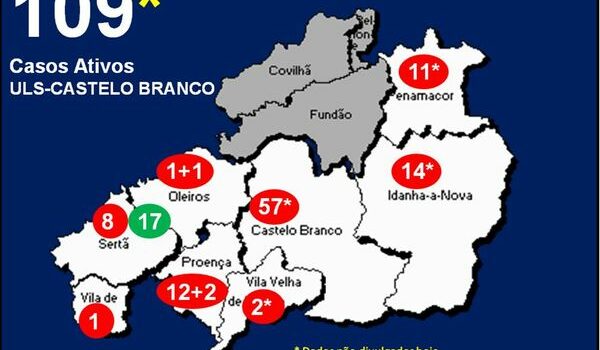 ULS-Castelo Branco com 109* casos ativos