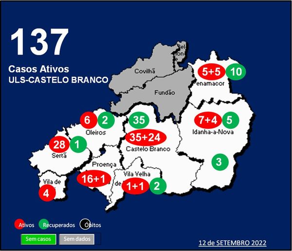 ULS-Castelo Branco com 137 casos ativos