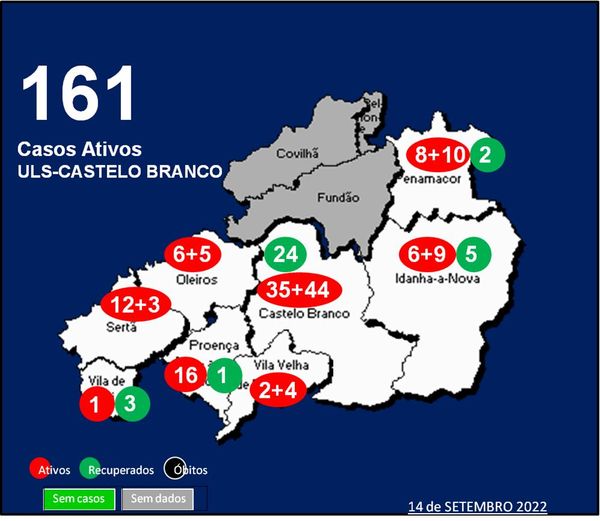 ULS-Castelo Branco com 161casos ativos