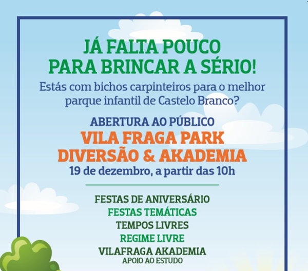 Vila Fraga Park & Akademia abre sábado