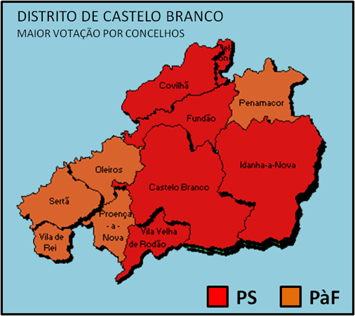 A Abstenção no distrito de Castelo Branco atingiu os 42