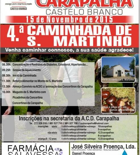 A Associação Cultural e Desportiva da Carapalha vai realizar