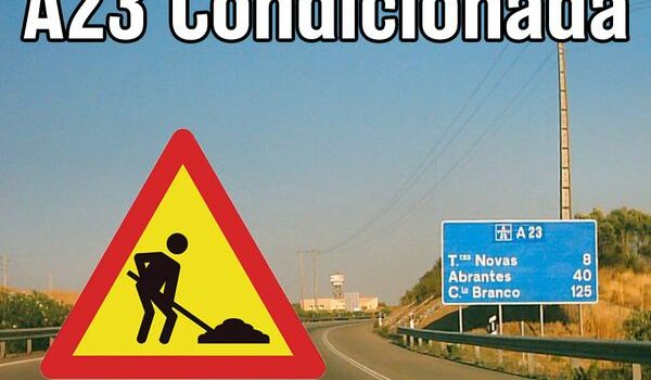 A23 com corte de trânsito entre 22 a 28 de outubro