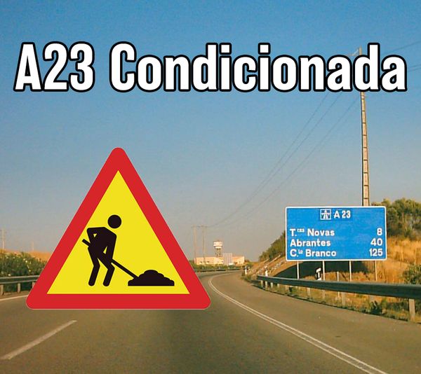 A23 com corte de trânsito entre 22 a 28 de outubro