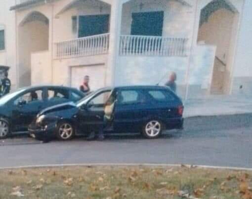 Acidente junto ao mercado em Castelo Branco