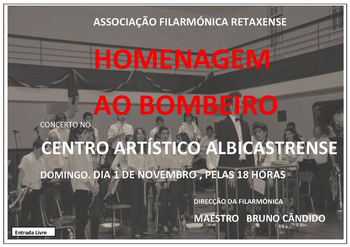 Concerto de homenagem ao Bombeiro