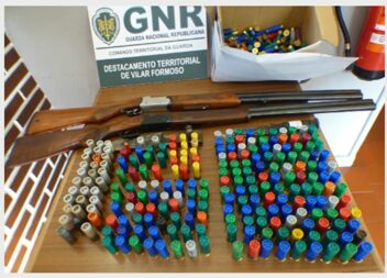 Detidos por posse ilegal de armas e arma proibida no Sabugal