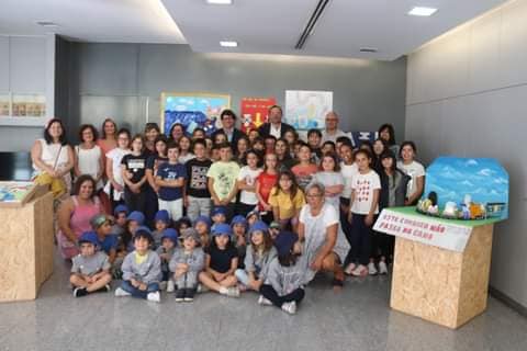 Inauguração da exposição "Não vá ao engano, lixo não é no cano" - com os trabalh