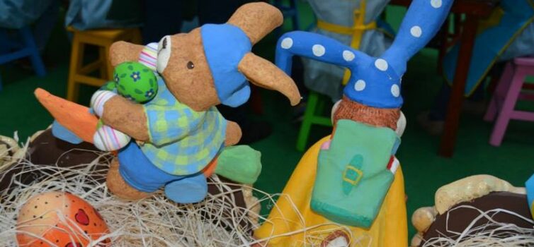 Muitos meninos e meninas já visitaram a Feira do chocolate e até participaram em
