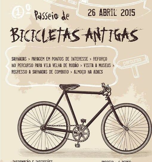 Passeio de bicicletas antigas
