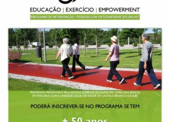 Programa 3E's - Educação, Exercício e Empowerment em pessoas com osteoartrose do