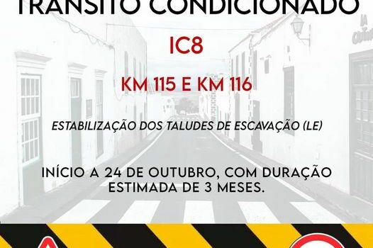 Troço da IC8 condicionado