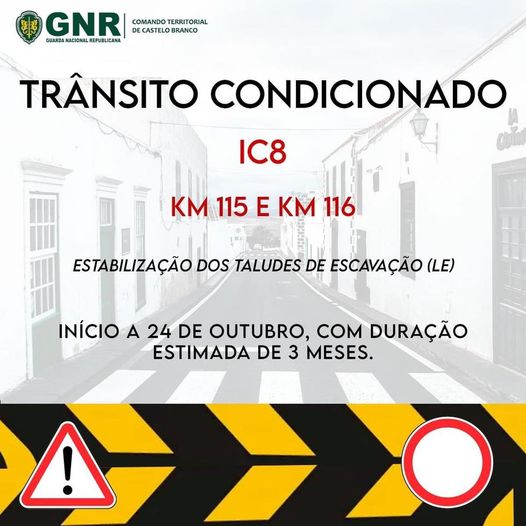 Troço da IC8 condicionado