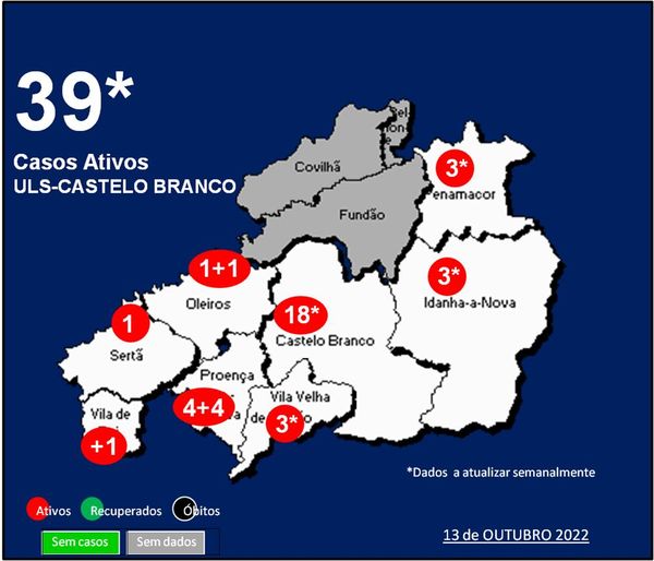ULS-Castelo Branco com 39* casos ativos