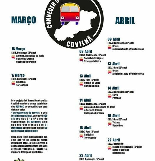 alunos vão conhecer o concelho da Covilhã