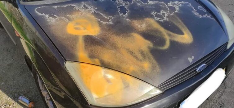 Carros vandalizados durante a noite na zona do Barrocal em Castelo Branco