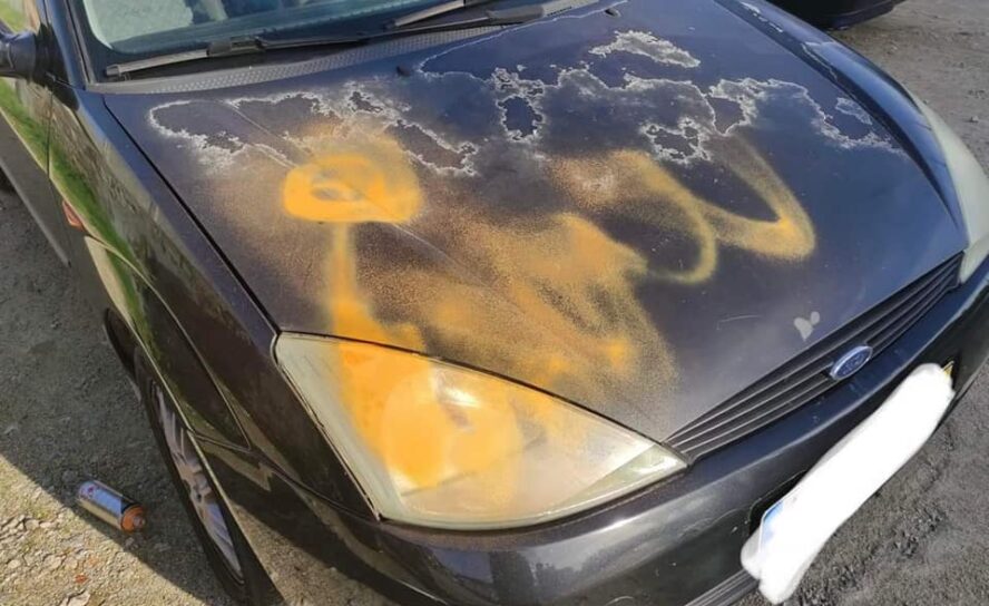 Carros vandalizados durante a noite na zona do Barrocal em Castelo Branco