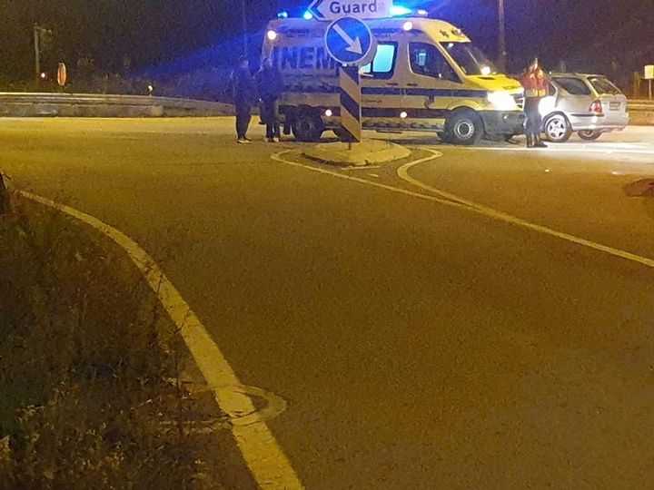 Colisão entre ambulância do INEM e automóvel na Covilhã