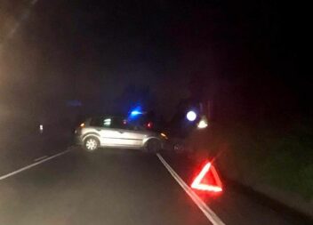Colisão rodoviária na Reta do Lanço Grande em Castelo Branco